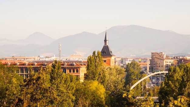 Pamplona en la soleada mañana