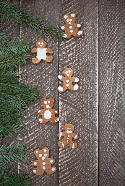 Pan de jengibre dulce con forma de oso de peluche