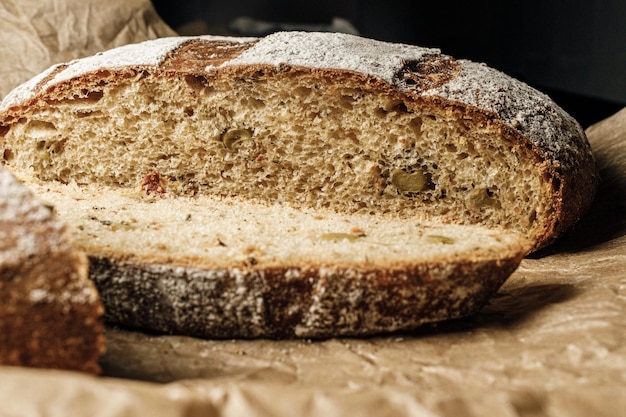 pan para menú en restaurante