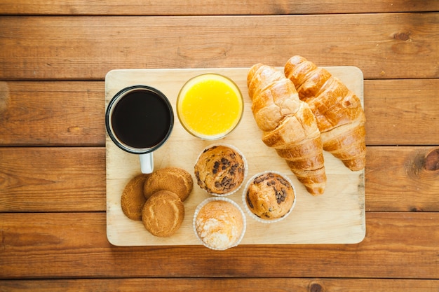 Panadería y bebidas a bordo