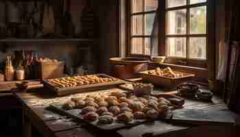 Foto gratuita una panadería con una ventana que tiene la palabra pan.