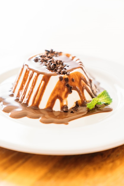 Panna cotta de chocolate