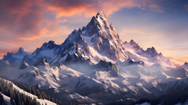 panorama de la cordillera paisaje de fondo