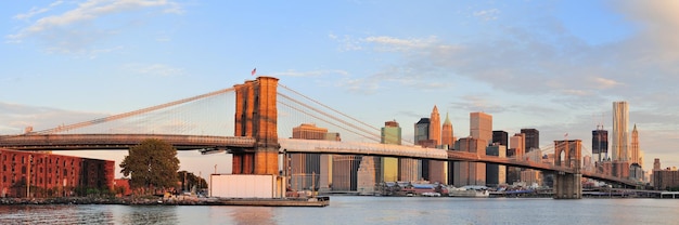 Foto gratuita panorama de manhattan de nueva york