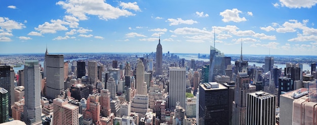 Foto gratuita panorama de manhattan de nueva york