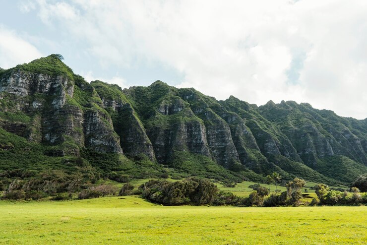 Photo Gratis panorama view of hawaii mountains