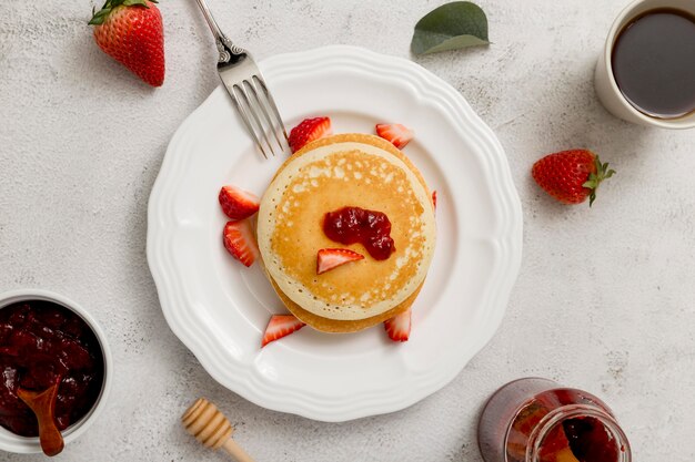 Panqueques con mermelada casera deliciosa