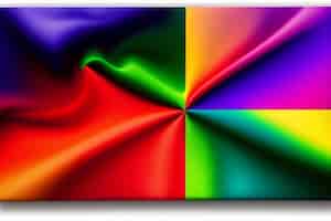 Foto gratuita una pantalla colorida con un fondo de arcoíris.