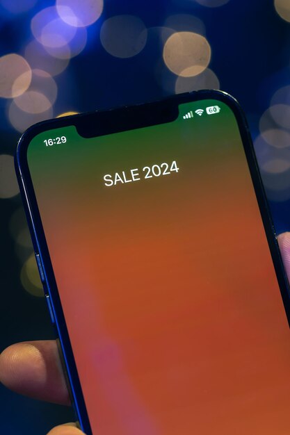 Pantalla de llamada entrante de venta de cerca