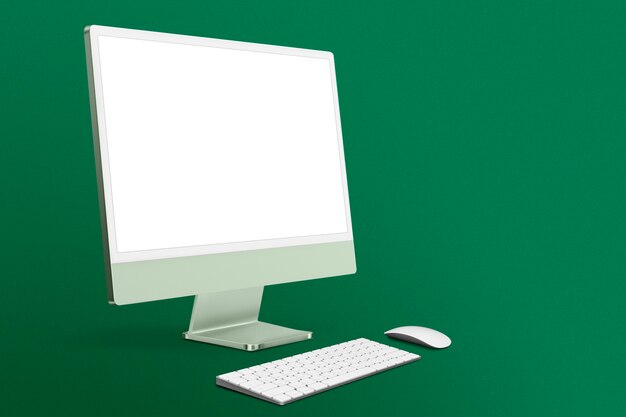 Pantalla de ordenador en blanco