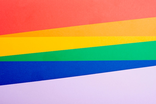 Papel colorido arcoiris plano
