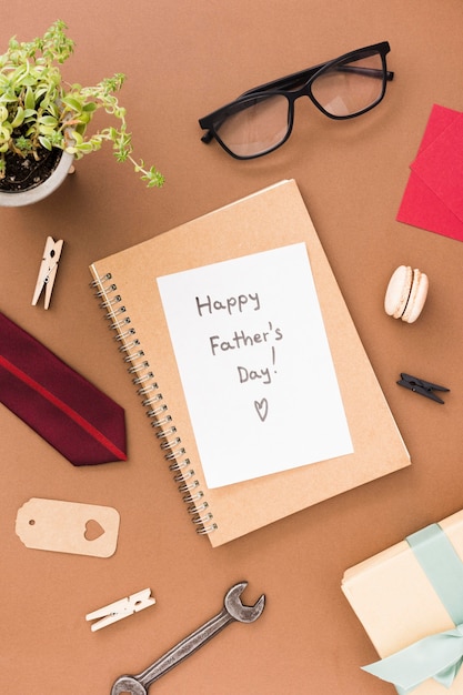 Papel con mensaje para el dia del padre