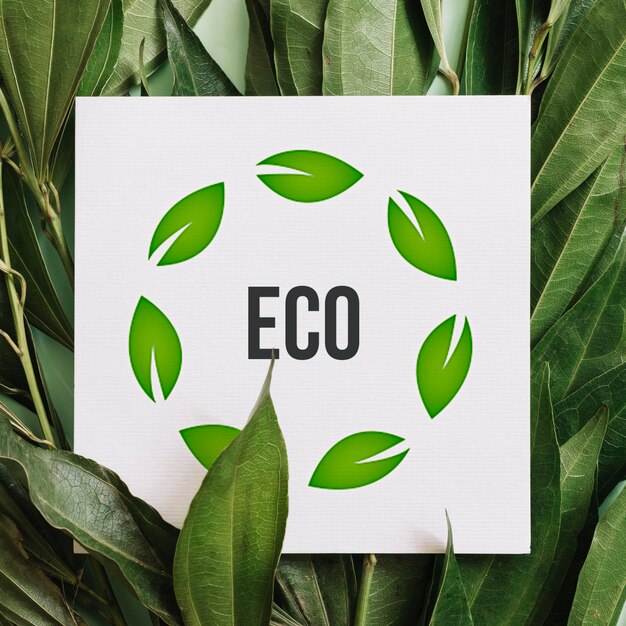 Papel con mensaje ecológico