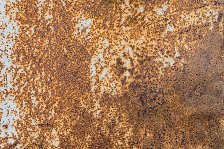 Foto gratuito papel pintado texturizado metálico oxidado