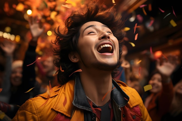 Foto gratuita papel tapiz de celebración alegre