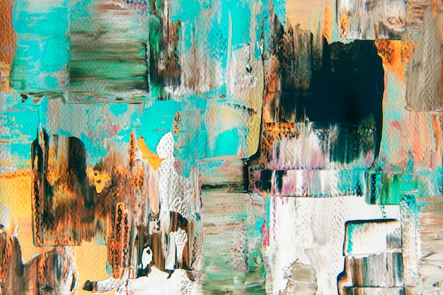 Papel tapiz de fondo de arte abstracto, pintura acrílica texturizada con colores mezclados