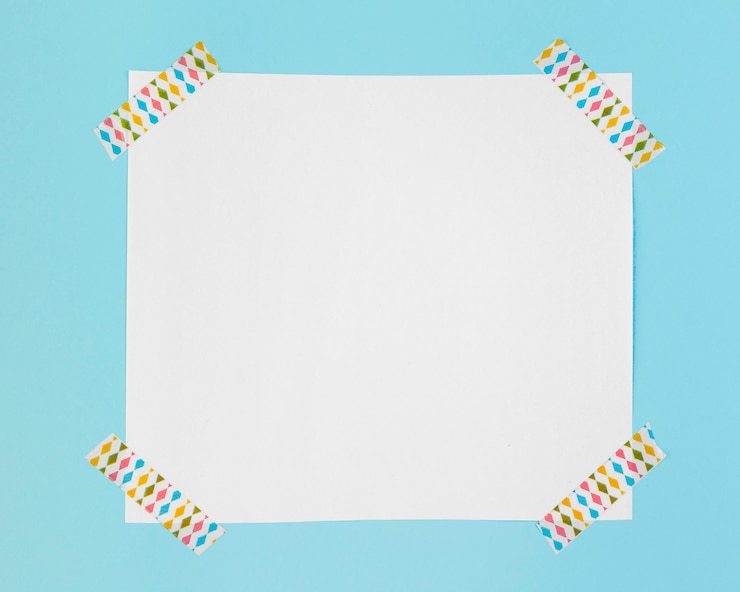 Foto gratuito papel de vista superior con pegatinas