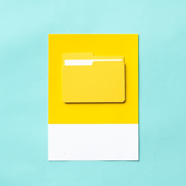 Photo Gratis paper craft art of document folder