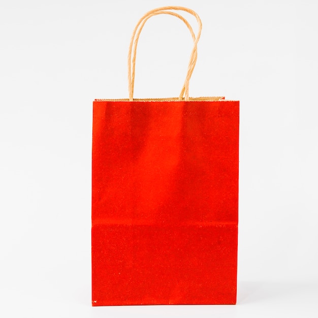 Paquete de compras de papel rojo