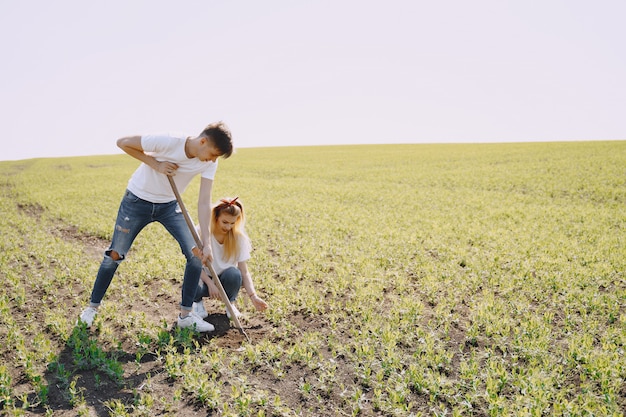 Par la agricultura en el campo agrícola