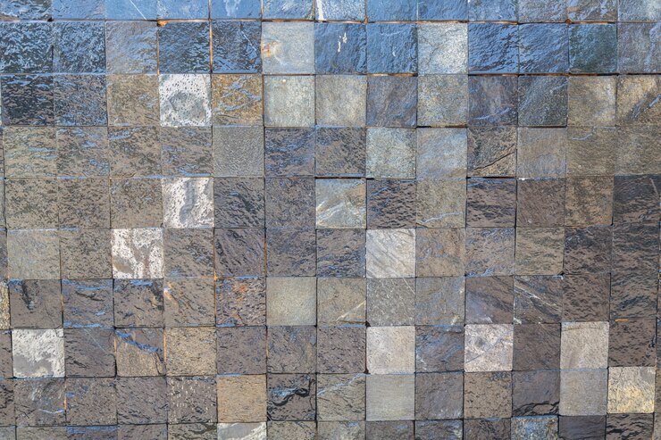 Foto gratuito pared de azulejos grises