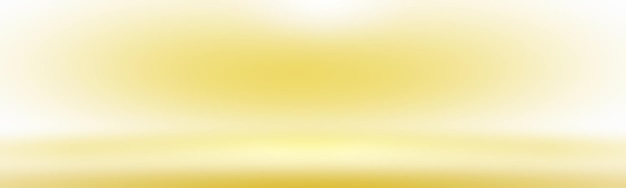Pared de estudio de degradado amarillo dorado de lujo abstracto bien utilizada como banner de diseño de fondo y presentación del producto