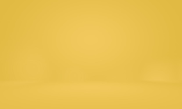 Foto gratuita pared de estudio de degradado amarillo dorado de lujo abstracto bien utilizado como banner de diseño de fondo y prensa de producto