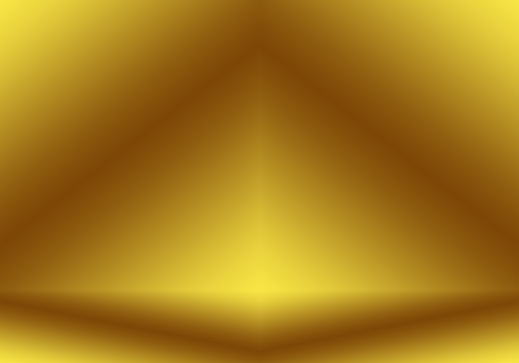 Foto gratuito pared de estudio degradado amarillo dorado de lujo bien utilizado como fondo diseño banner y presentación de producto...