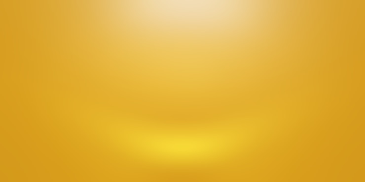 Foto gratuito pared de estudio degradado amarillo oro de lujo abstracto, bien uso como fondo, diseño, banner y presentación del producto.