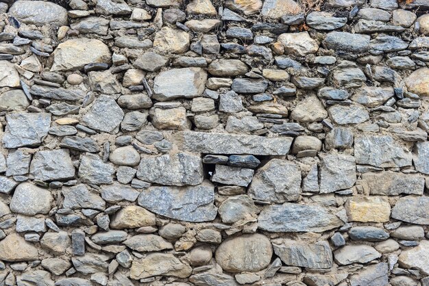 Pared hecha de piedras