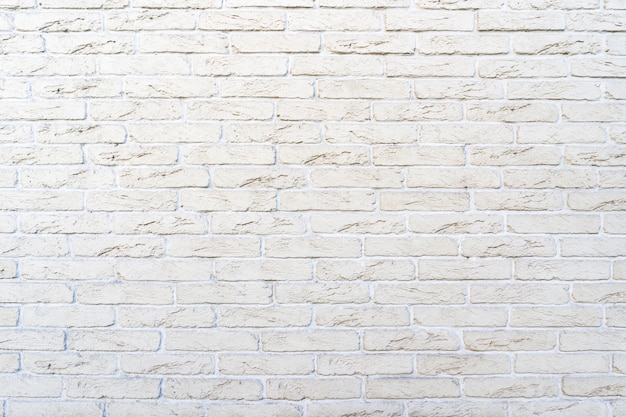 Pared de ladrillo blanco. Textura de ladrillo con relleno blanco