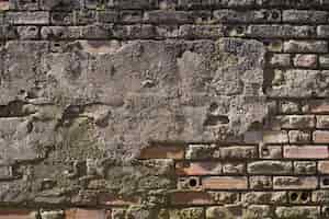 Foto gratuita pared de ladrillo en el cemento