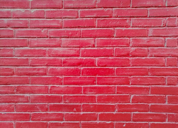 Pared de ladrillo rojo