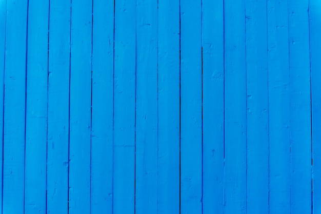 Pared de madera azul