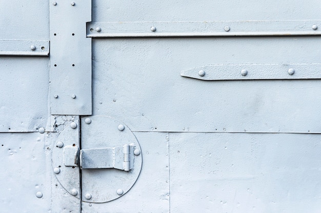 Foto gratuita pared metálica pintada de gris