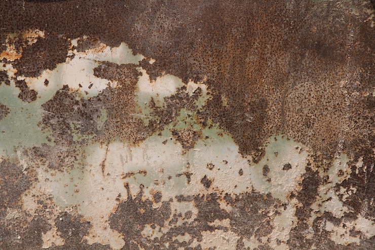 Foto gratuito pared oxidada del metal viejo