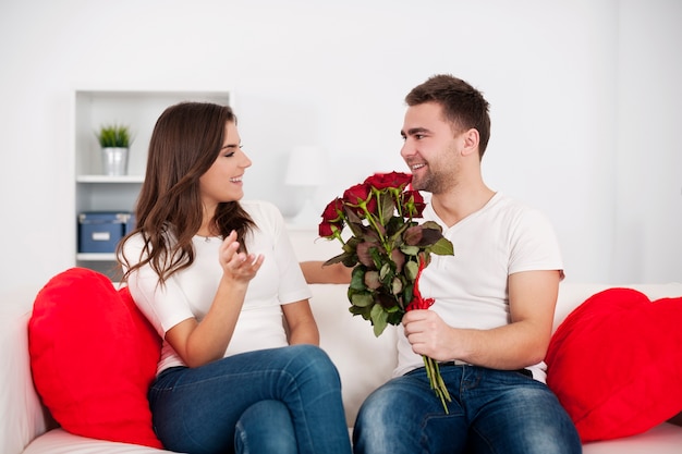 Pareja en el día de San Valentín