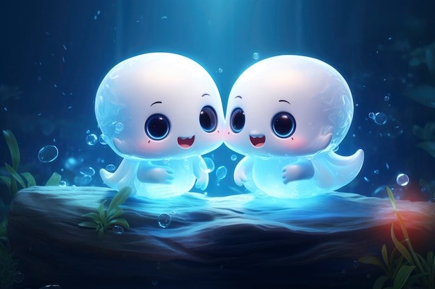 Una pareja de estilo fantasía enamorada