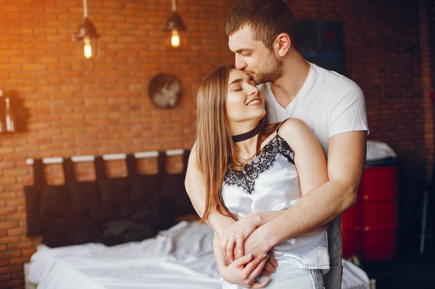 Pareja en un estudio