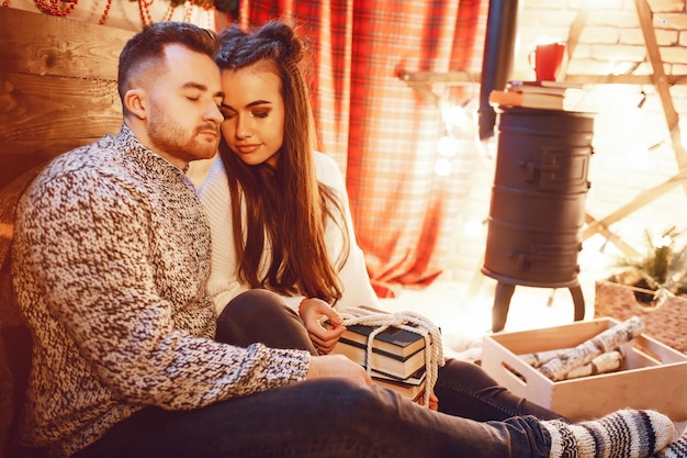 pareja en el estudio