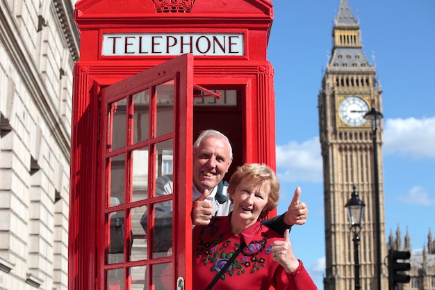 Pareja jubilada en londres