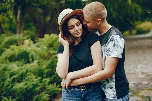 Pareja en un parque