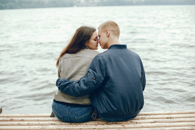 Pareja en un parque