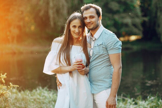 pareja en un parque