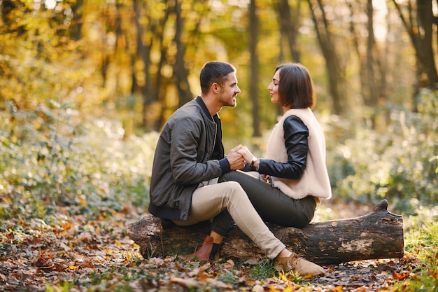 pareja en el parque