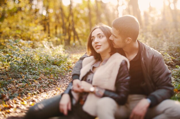 pareja en el parque