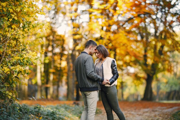 pareja en el parque