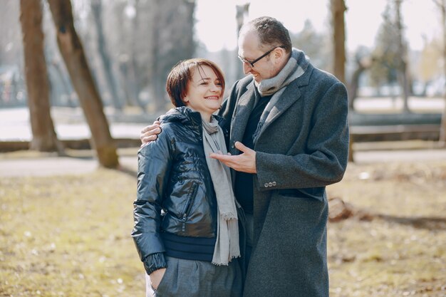 Pareja en un paseo