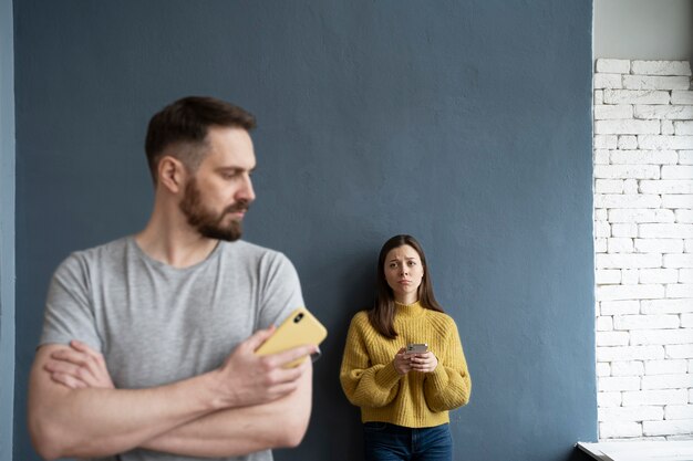 Pareja con problemas de comunicación