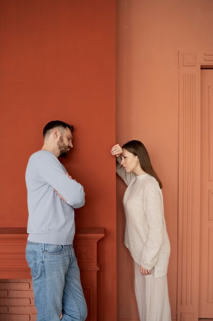 Pareja con problemas de comunicación